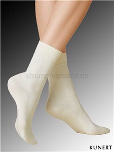 SENSUAL COTTON Kunert Socken für Damen - 203 winterweiss