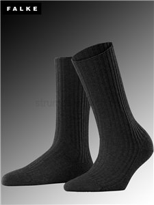 COSY WOOL BOOT Falke Socken für Damen - 3089 anthracite mel.