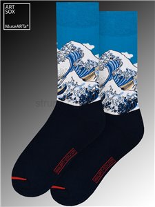MuseARTa Socken - Die grosse Welle von Hokusai - blue-multi