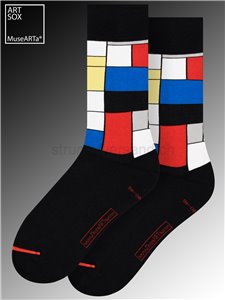 MuseARTa Socken -  “Komposititon in Rot, Blau und Gelb” von Piet Mondrians
