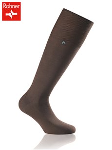 SAN REMO Herren Kniesocken von Rohner - 047 braun