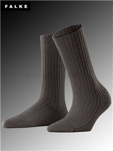 COSY WOOL BOOT Falke Damensocken - 5233 dark brown