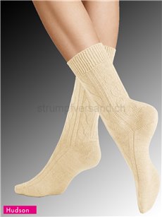 WINTER PLAIT Hudson Damen-Socken - 738 biber mel.