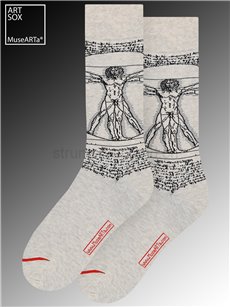 MuseARTa Socken - "Der vitruvianische Mensch" von Leonardo da Vinci