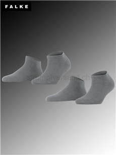 HAPPY 2-PACK Falke Sneaker-Damensocken - 3390 light grey