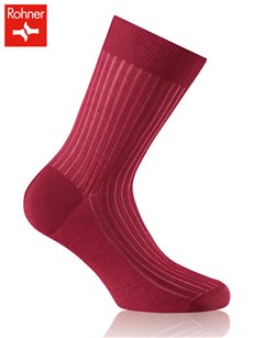 AVIGNON Rohner Herrensocken - 080 weinrot-rosa