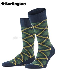 TARTAN Burlington Socken - 6120 marine