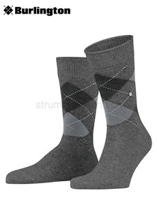 DUNDEE Burlington Socken - 3975 carbon mel.