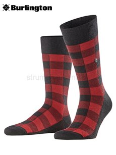 BUFFALO CHECK Herrensocken von Burlington - 3000 schwarz