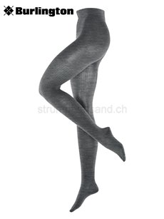 RIB COUTURE Burlington Strickstrumpfhosen - 3070 dark grey mel.