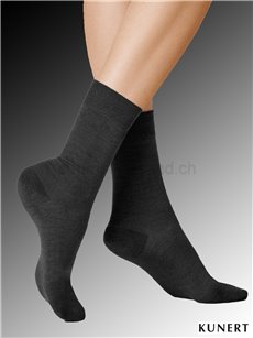 SENSUAL MERINO Kunert Socken - 007 schwarz